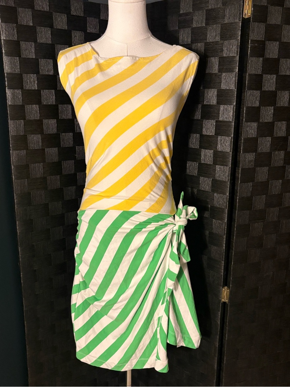 Anthropologie Daily Practice At Play Striped Wrap Dress S